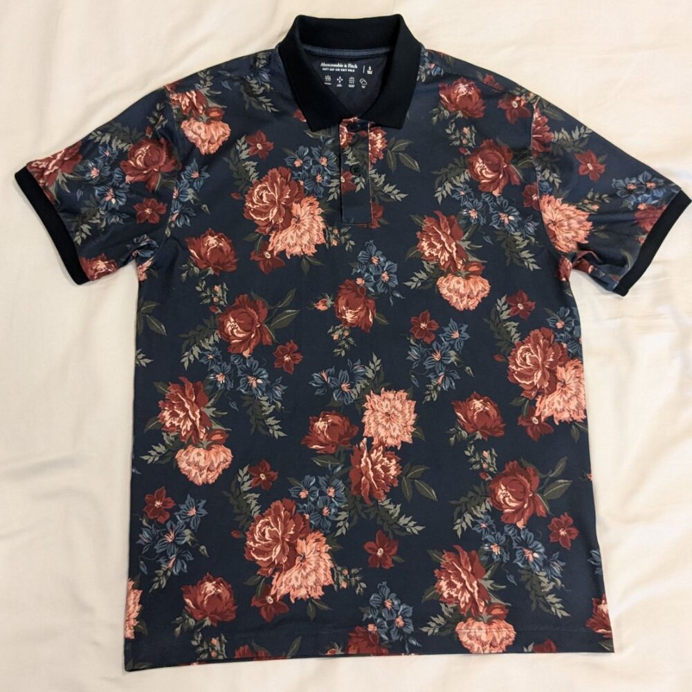 Abercrombie & Fitch Soft Air Knit Polo Small S